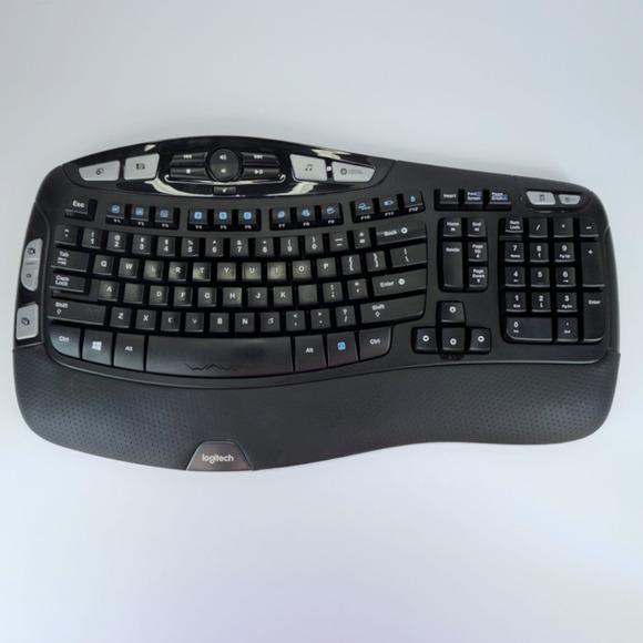 Logitech K350 Comfort Wave Wireless Keyboard Parts No Dongle Included - Picture 1 of 6